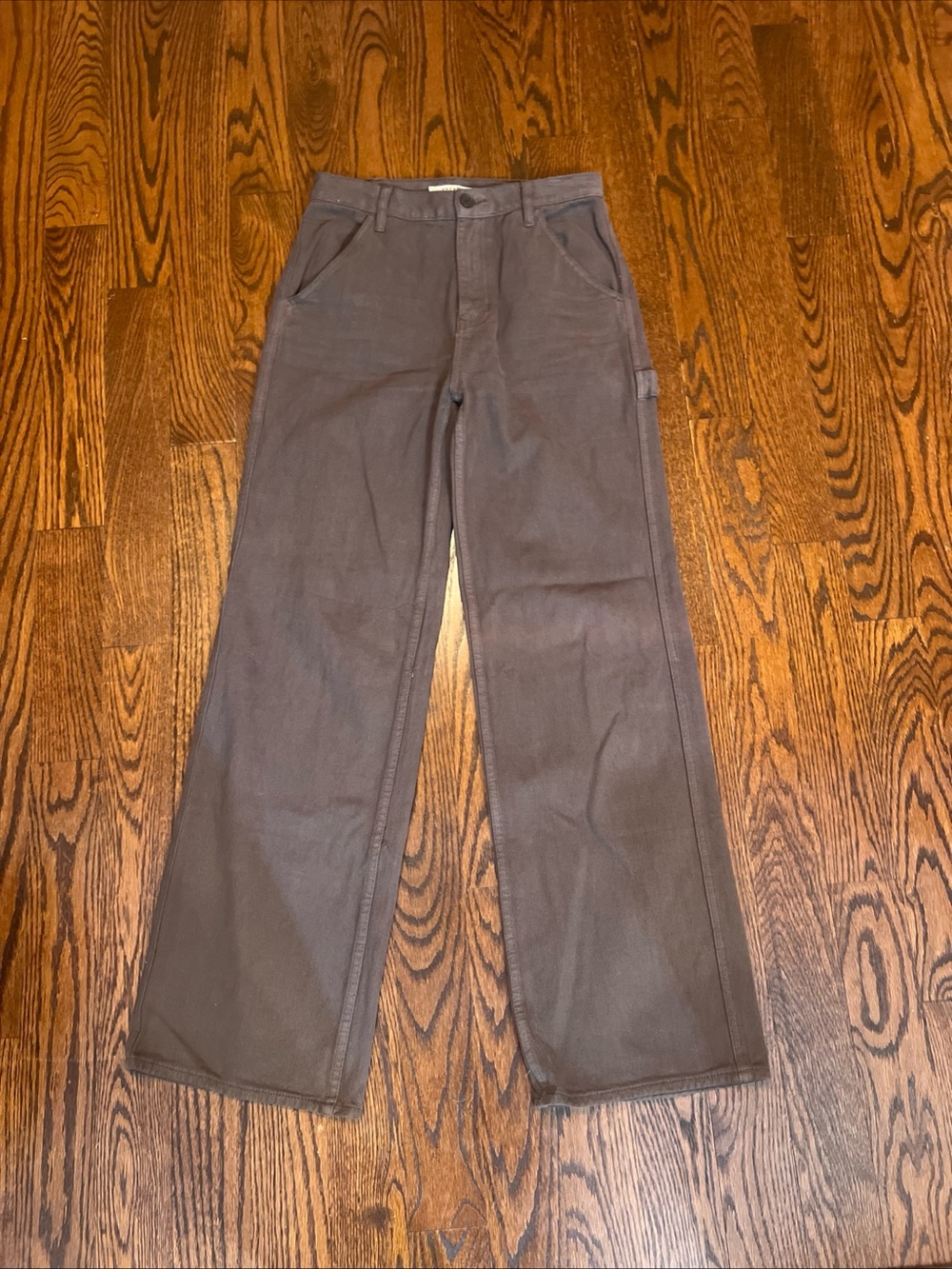 pacsun ultra high rise fl are carpenter size 27 brown jeans